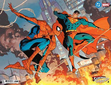 Load image into Gallery viewer, DC MARVEL SUPERMAN SPIDER-MAN #1 ONE SHOT CVR X JORGE JIMENEZ WRAPAROUND CARD STOCK VAR