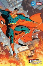 Load image into Gallery viewer, DC MARVEL SUPERMAN SPIDER-MAN #1 ONE SHOT CVR X JORGE JIMENEZ WRAPAROUND CARD STOCK VAR