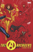 Load image into Gallery viewer, AVENGERS #1 DAVID NAKAYAMA COLOR BLOCK RED WRAPAROUND VAR CVR B