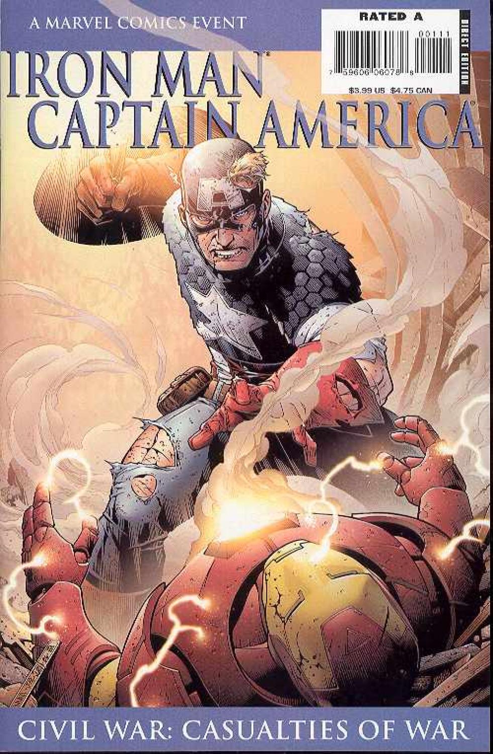 IRON MAN CAPTAIN AMERICA CASUALTIES OF WAR ONE SHOT