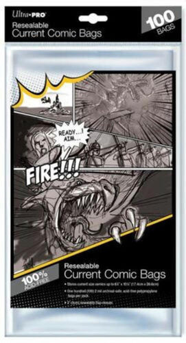 UP CURRENT RESEALABLE COMIC BAGS