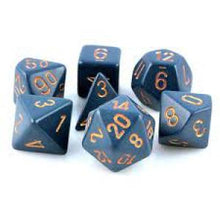 Load image into Gallery viewer, CHX 25426 DUSTY BLUE / GOLD DICE SET
