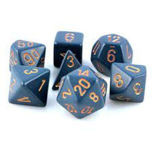 Load image into Gallery viewer, CHX 25426 DUSTY BLUE / GOLD DICE SET
