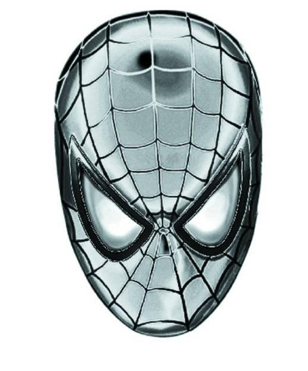 SPIDER MAN HEAD PEWTER LAPEL PIN