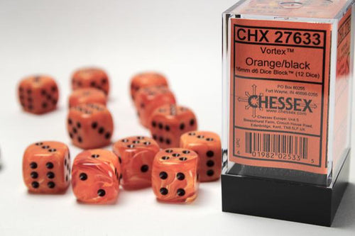 CHX DICE SET 27633 ORANGE / BLACK