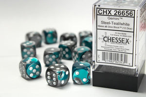 CHX 26656 GEMINI STEEL/TEAL W/WHITE 16MM D6 12