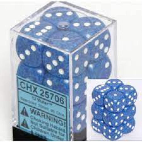 CHX 25706 SPECKLED 16MM D6 WATER DICE 12