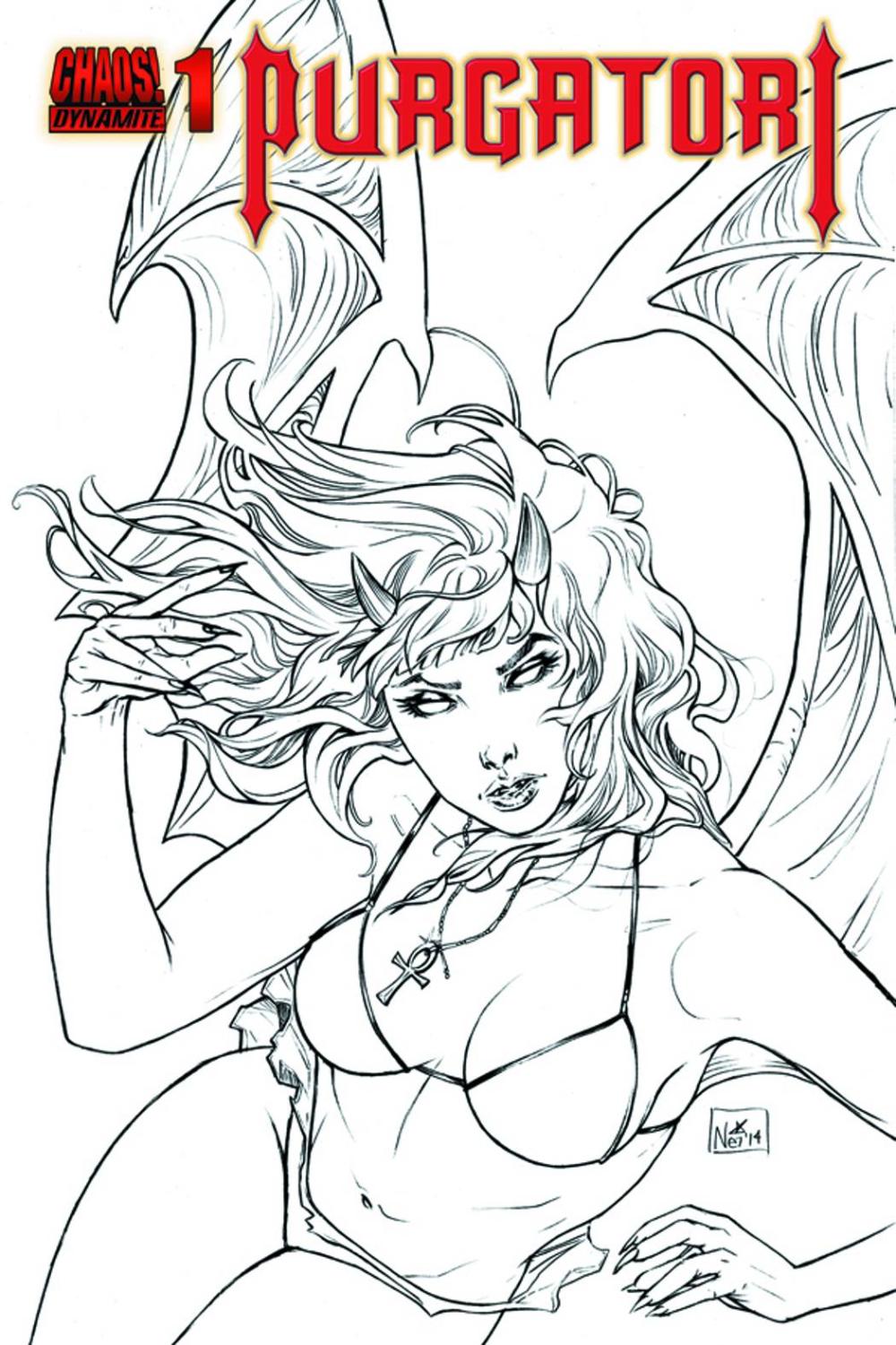 PURGATORI #1 10 COPY RUFFINO B&W INCV