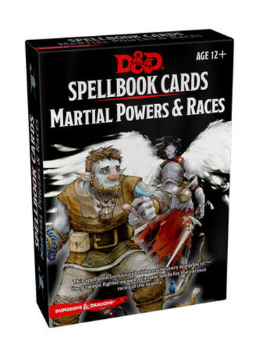 D & D NEXT SPELLBOOK CARDS MARTIAL POWERS & RACES DUNGEONS AND DRAGONS