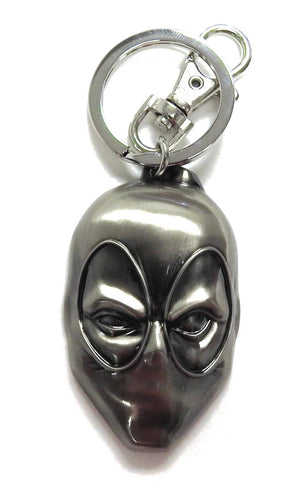 DEADPOOL HEAD PEWTER KEYRING