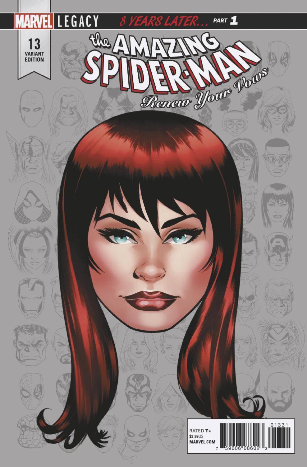 AMAZING SPIDER-MAN RENEW YOUR VOWS #13 LEGACY HEADSHOT