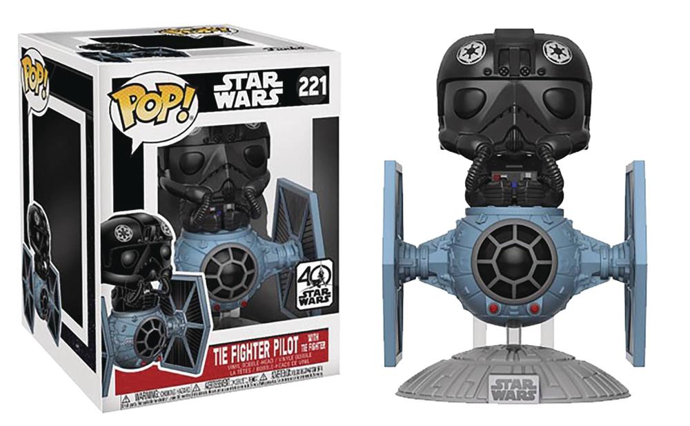 POP DELUXE STAR WARS TIE FIGHTER W/TIE PILOT VINYL FIG