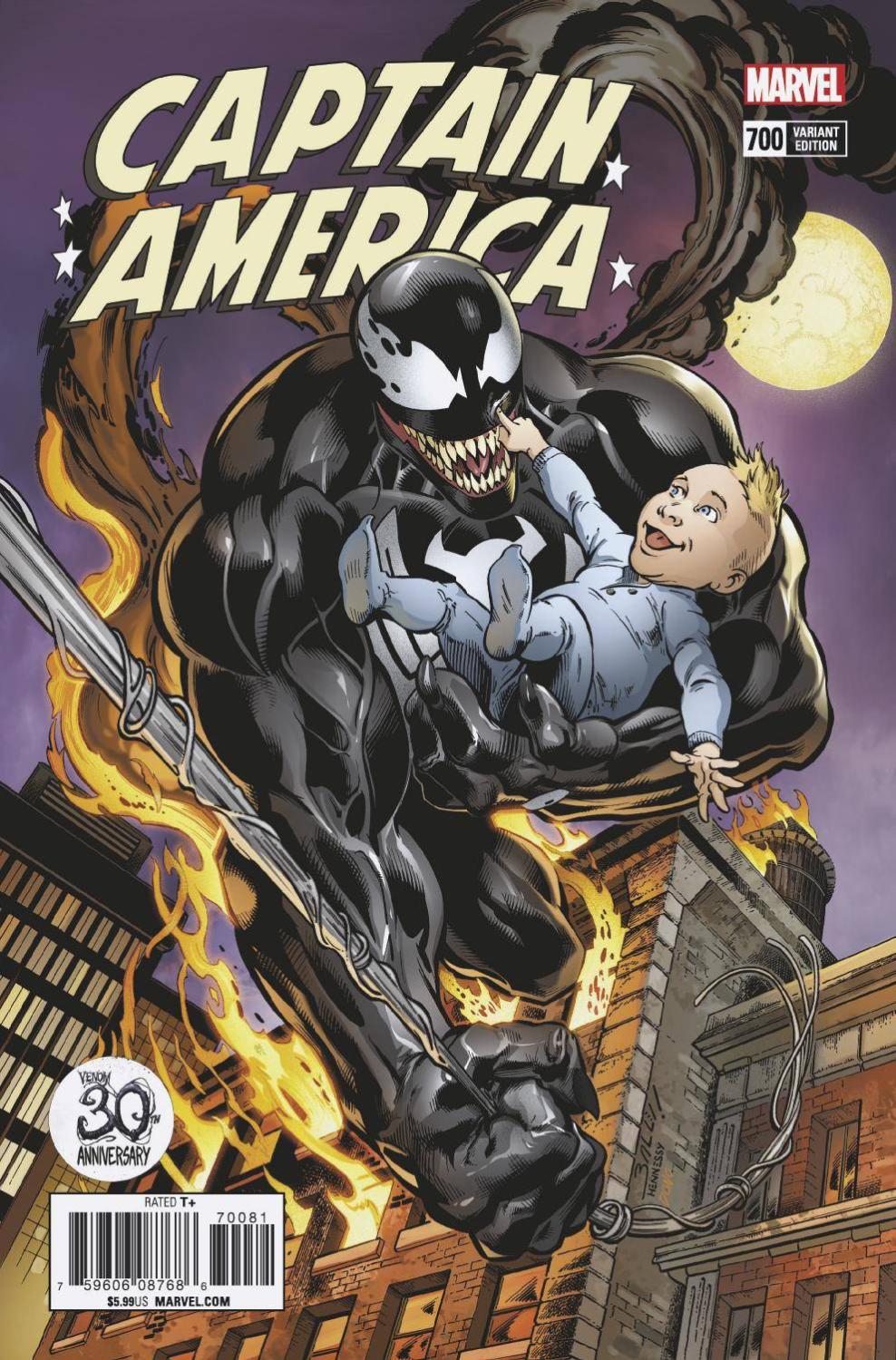 CAPTAIN AMERICA #700 ANDRASOFSZKY VENOM 30TH VAR LEG