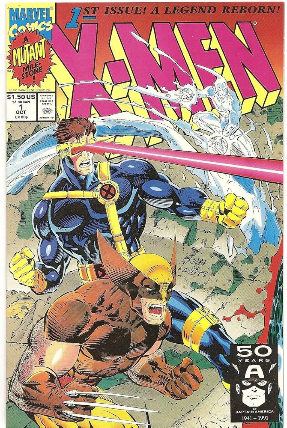 X-MEN 1991 #1E ICE MAN, CYCLOPS, WOLVERINE