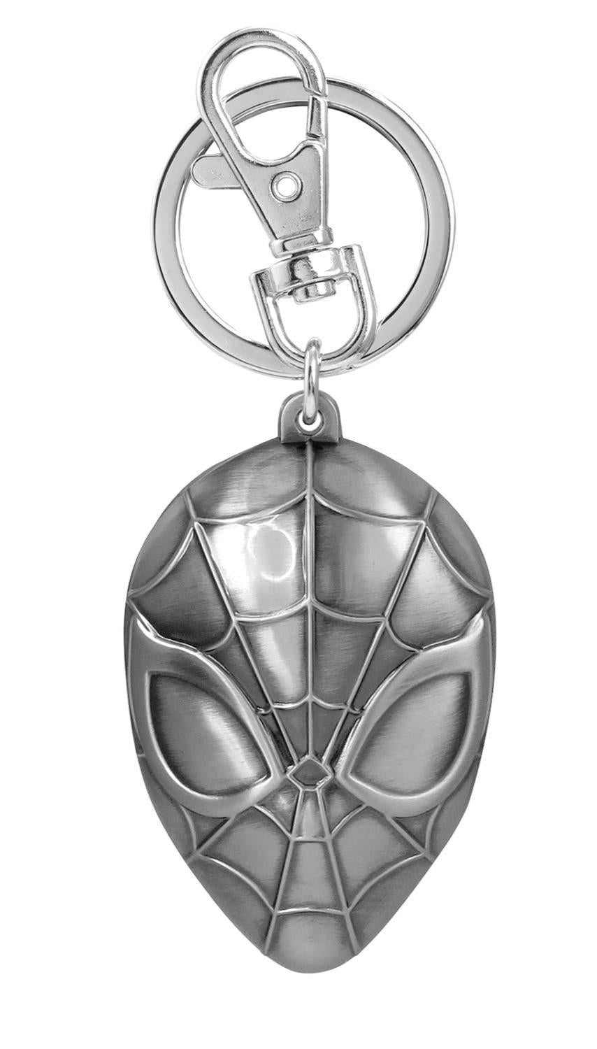 MARVEL HEROES SPIDER MAN HEAD PEWTER KEY RING