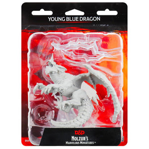 DUNGEONS AND DRAGONS NOLZURS MARVELOUS MINIATURES YOUNG BLUE DRAGON