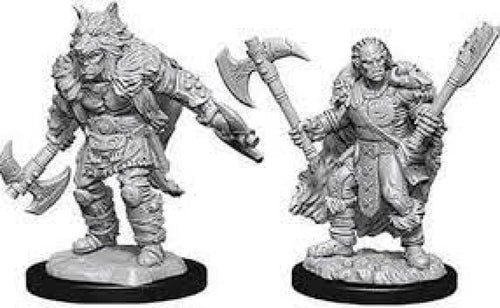DUNGEONS AND DRAGONS NOLZURS MARVELOUS MINIATURES MALE HALF ORC BARBARIAN