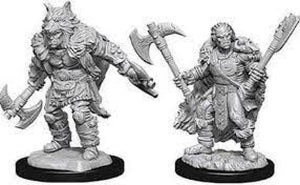 DUNGEONS AND DRAGONS NOLZURS MARVELOUS MINIATURES MALE HALF ORC BARBARIAN