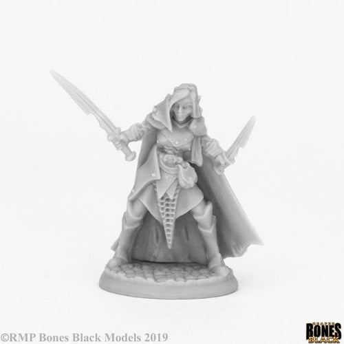 44070 BONES DARK ELF FEMALE WARRIOR MINI