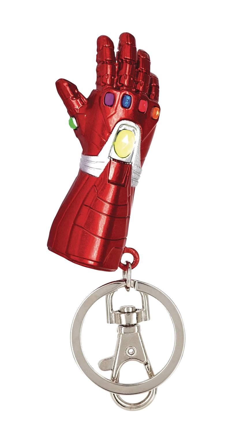 MARVEL AVENGERS IRON MAN NANO GAUNTLET PEWTER KEY RING