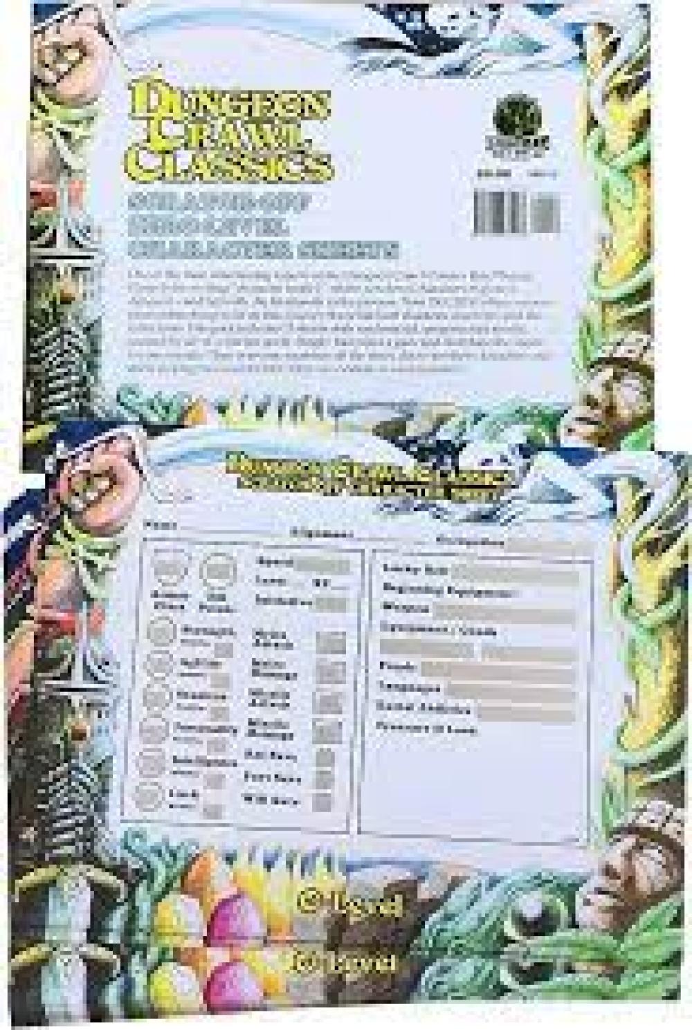 DCC SCRATCH OFF ZERO LEVEL CHARACTER SHEETS