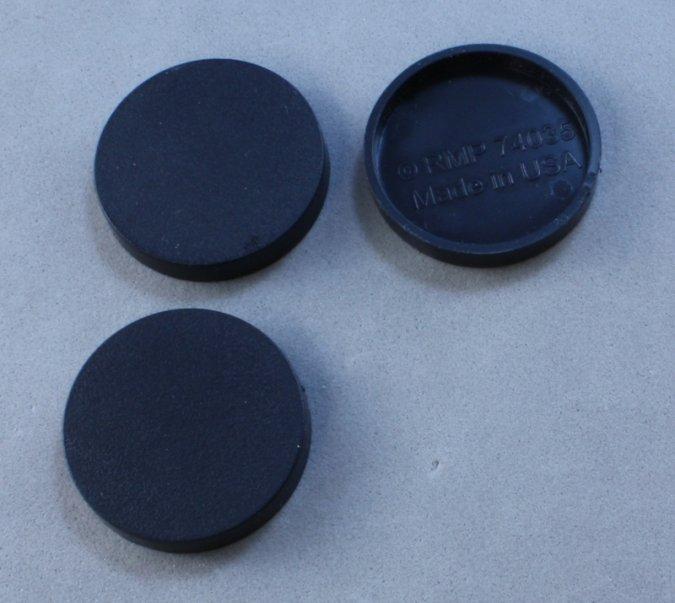 1 INCH ROUND PLASTIC RPG BASE SET OF 20