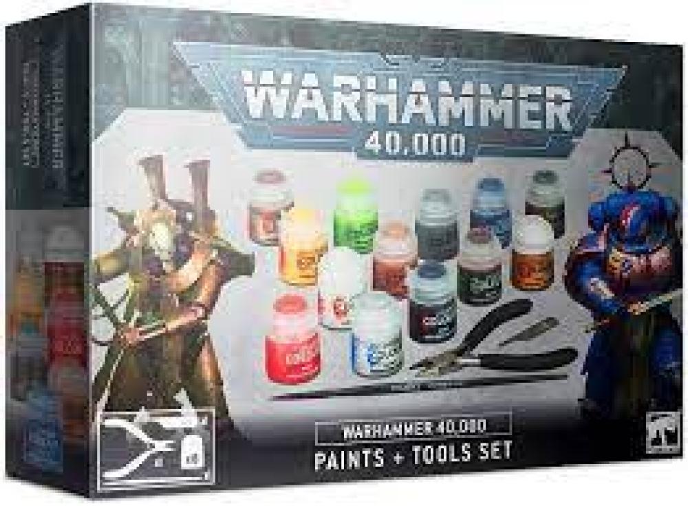 WARHAMMER 40K : 9TH EDITION PAINTS AND TOOLS SET