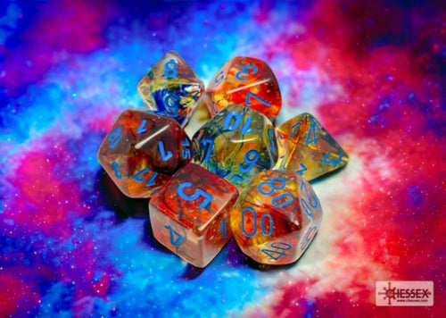 CHX 27559 NEBULA PRIMARY BLUE POLY DICE SET