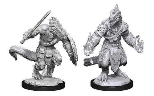 D&D NOLZARS MARVELOUS MINI LIZARDFOLK BARBARIAN & LIZARDFOLK CLERIC