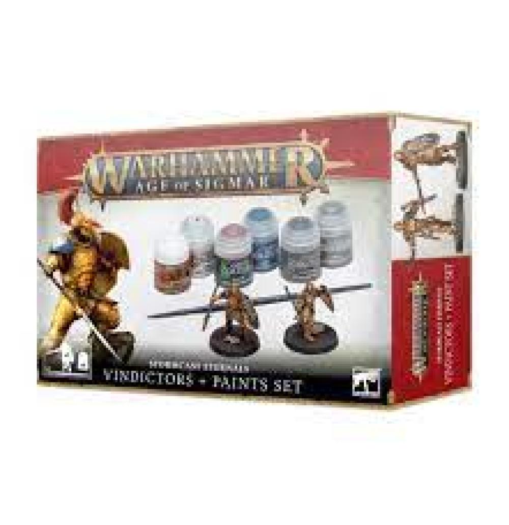 WARHAMMER AGE OF SIGMAR : STORMCAST ETERNALS VINDICATORS PAINT SET