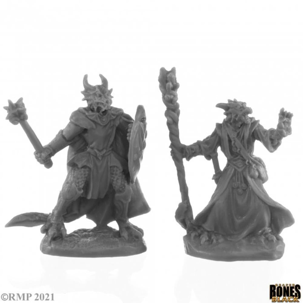 44144 DRAGONFOLK WIZARD AND CLERIC MINI