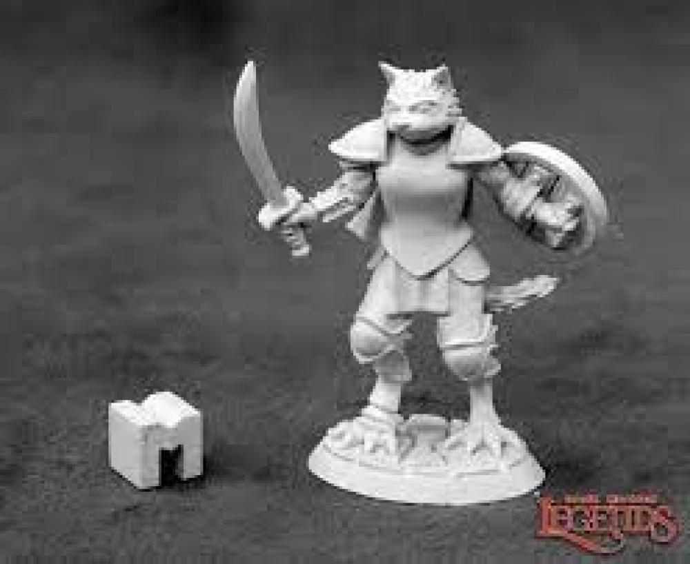 REAPER MINI 03928 STEELCLAW CATFOLK PALADIN