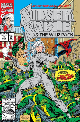 SILVER SABLE AND THE WILD PACK 1992 #1 FOIL
