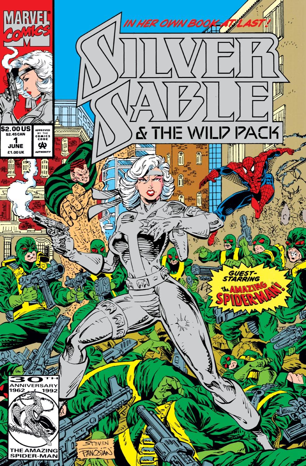 SILVER SABLE AND THE WILD PACK 1992 #1 FOIL