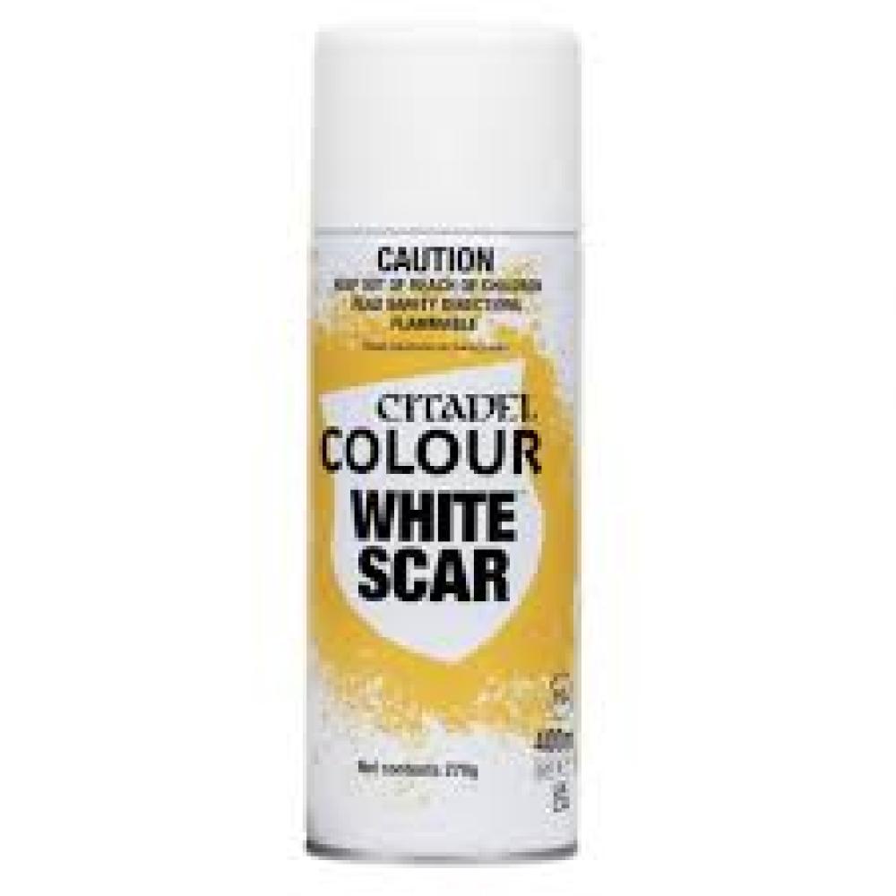 CITADEL SPRAY PRIMER WHITE SCAR COLOUR PAINT
