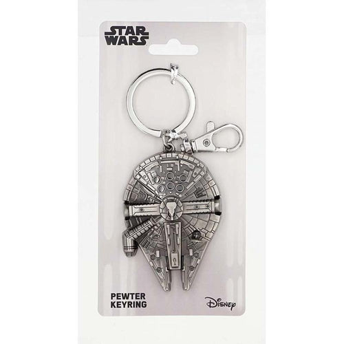 STAR WARS MILENNIUM FALCON PEWTER KEY RING