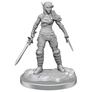 D&D NOLZURS UNPAINTED MINI ELF ROGUE & PROTOGE