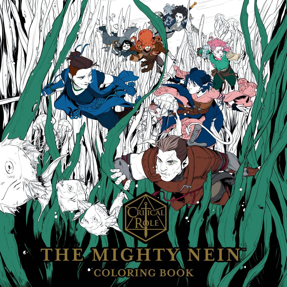 CRITICAL ROLE MIGHTY NEIN ADULT COLORING BOOK TP