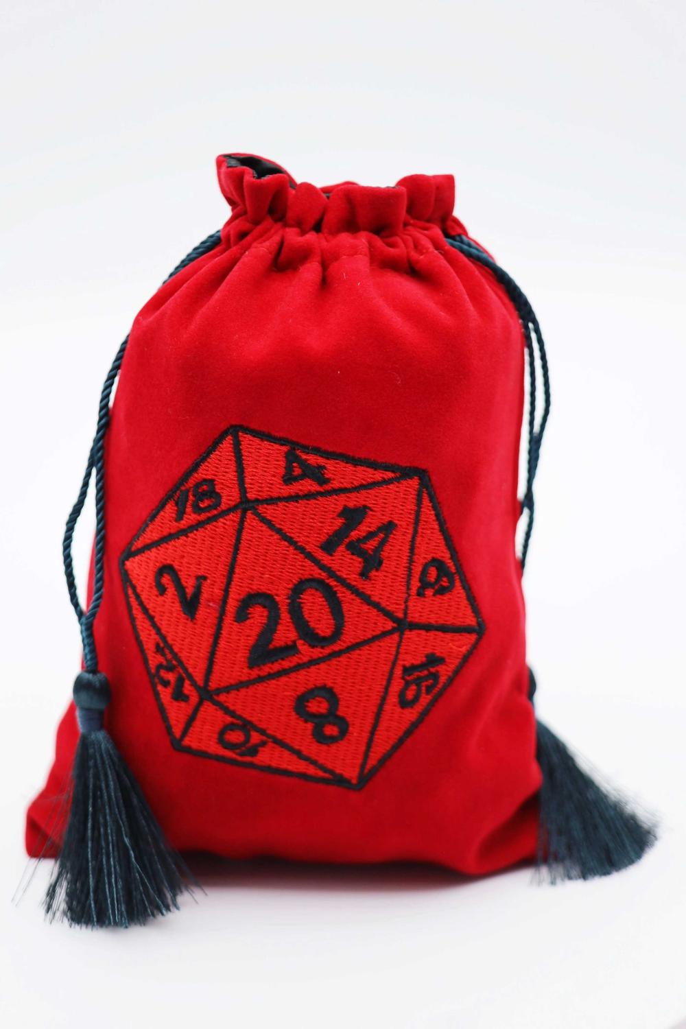 FOAM BRAIN DICE BAG RED D20
