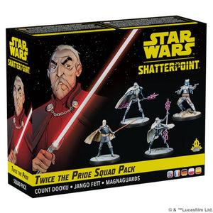 STAR WARS SHATTERPOINT MINIATURES GAME EXPANSION TWICE THE PRIDE COUNT DOOKU SQUAD PACK