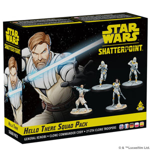 STAR WARS SHATTERPOINT MINIATURES GAME EXPANSION HELLO THERE GENERAL OBI-WAN KENOBI SQUAD PACK