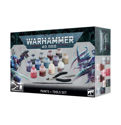 WARHAMMER 40K : PAINTS AND TOOLS SET