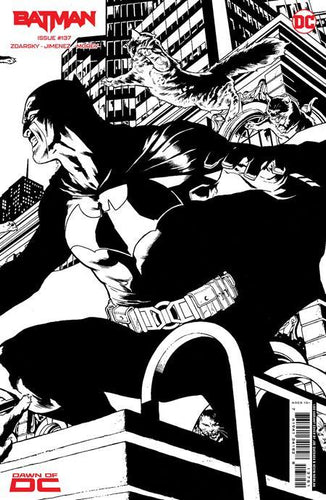 BATMAN #137 CVR G INC 1:50 JOE QUESADA B&W CONNECTING CARD STOCK VAR BATMAN CATWOMAN THE GOTHAM WAR