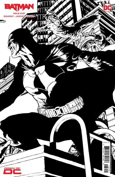 BATMAN #137 CVR G INC 1:50 JOE QUESADA B&W CONNECTING CARD STOCK VAR BATMAN CATWOMAN THE GOTHAM WAR