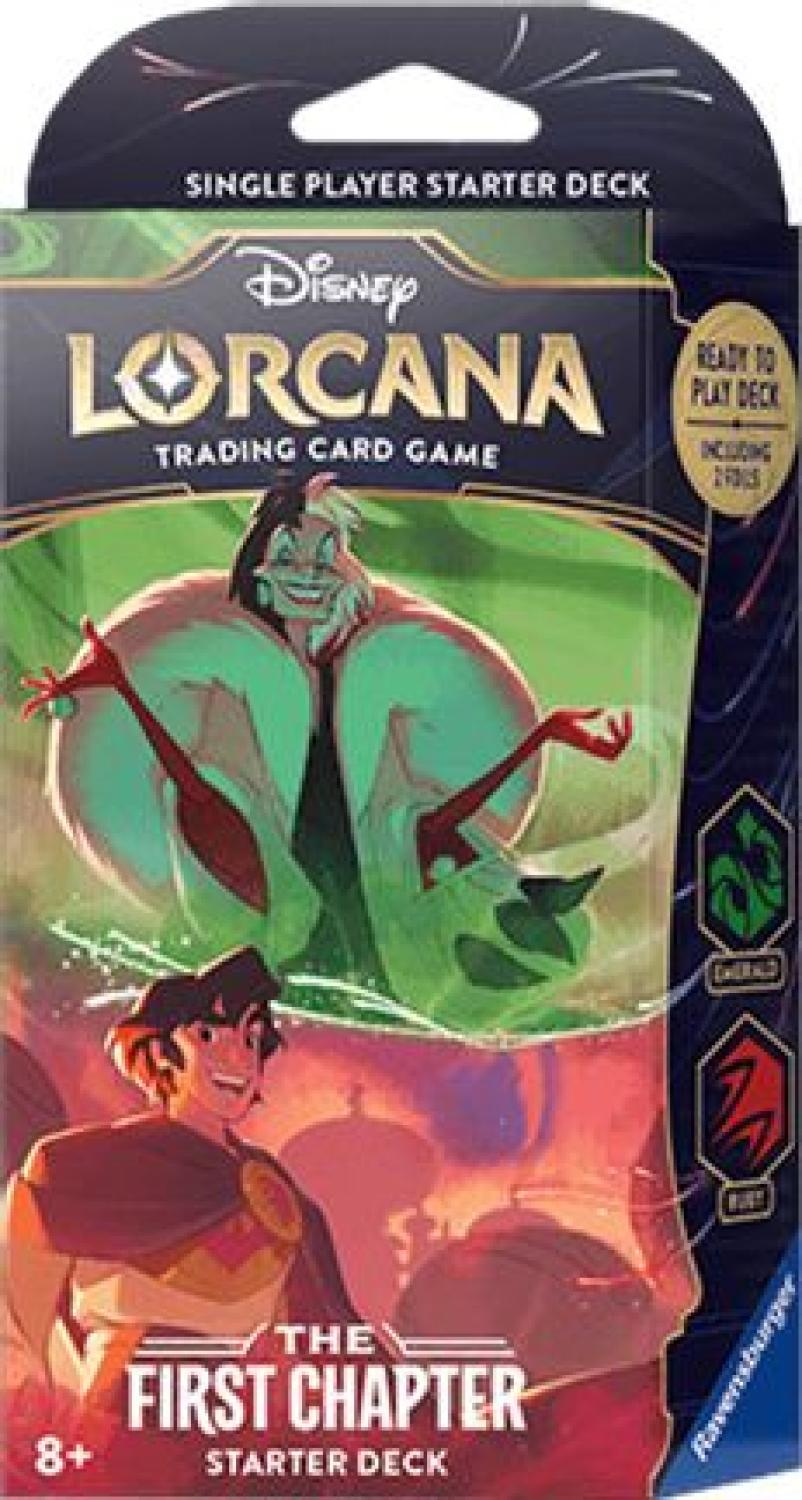 DISNEY LORCANA : THE FIRST CHAPTER STARTER DECK EMERALD RUBY