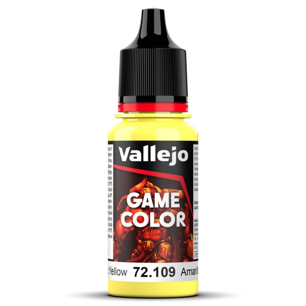 72109 VALLEJO GAME COLOR: TOXIC YELLOW PAINT 18ML