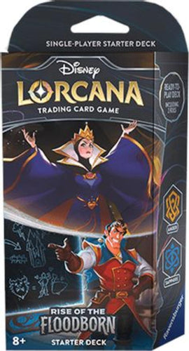 DISNEY LORCANA : RISE OF THE FLOODBORN STARTER DECK AMBER SAPPHIRE