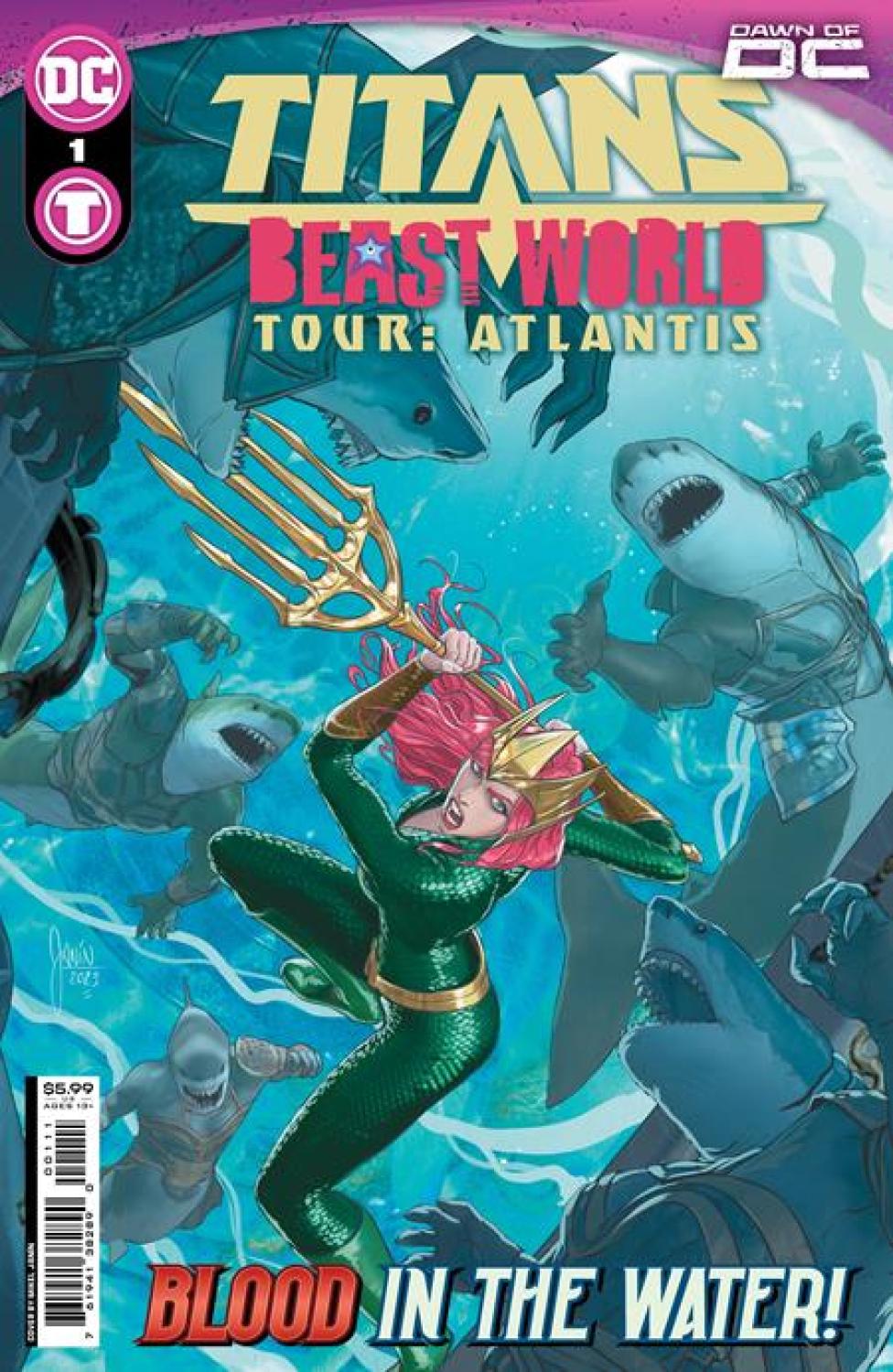 TITANS BEAST WORLD TOUR ATLANTIS #1 ONE SHOT CVR A MIKEL JANIN