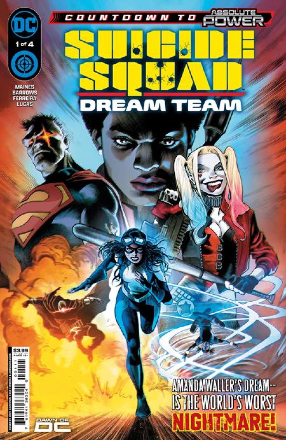 SUICIDE SQUAD DREAM TEAM #1 CVR A EDDY BARROWS & EBER FERREIRA (OF 4)