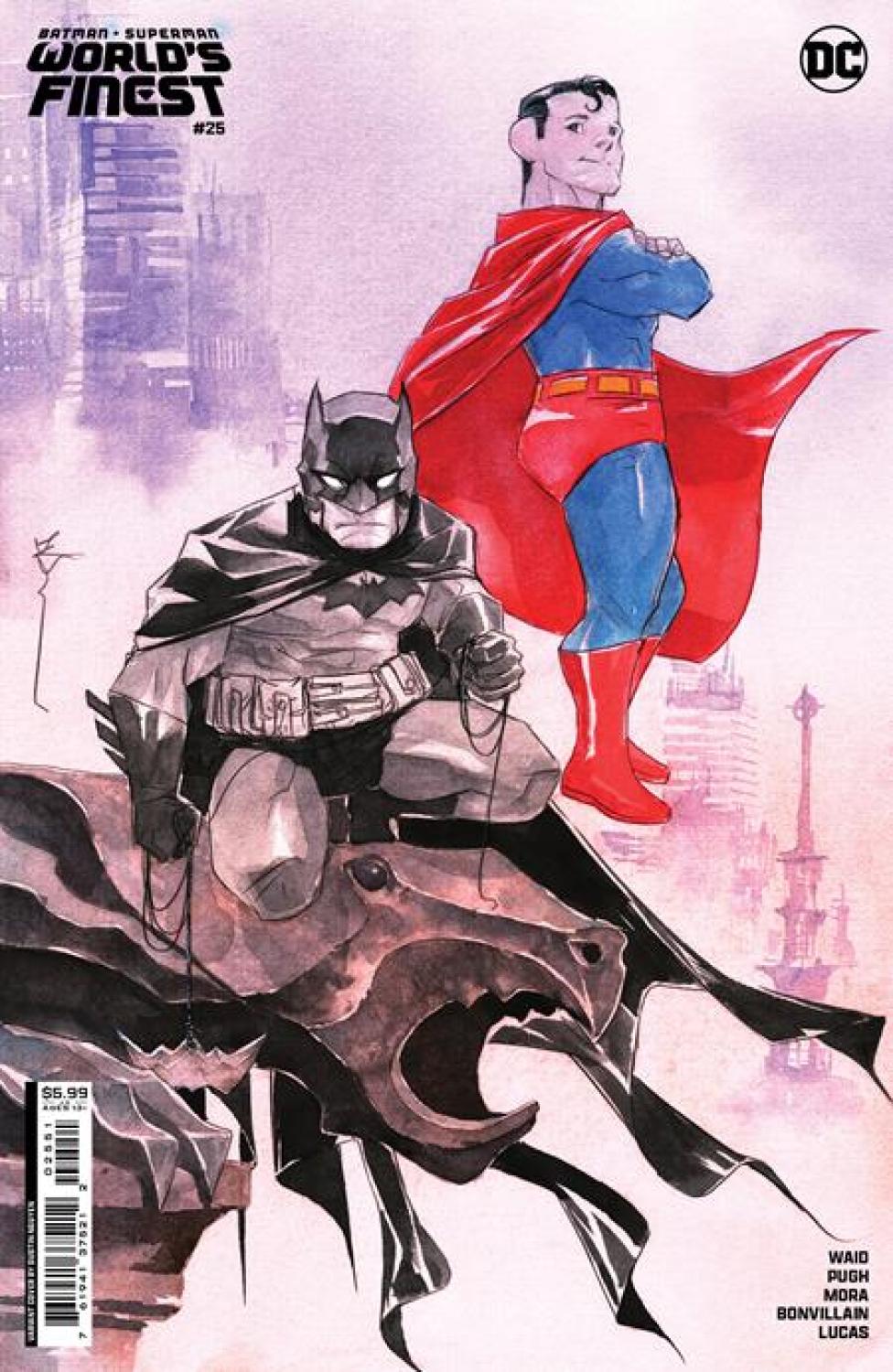 BATMAN SUPERMAN WORLDS FINEST #25 CVR C DUSTIN NGUYEN CARD STOCK VAR